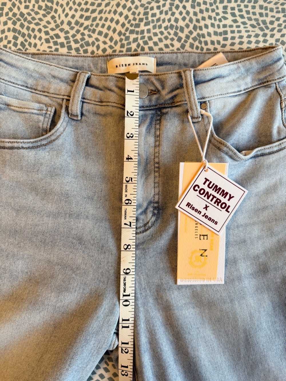 Risen | Light Wash High-Rise Palazzo Jeans - Picture 6 of 11
